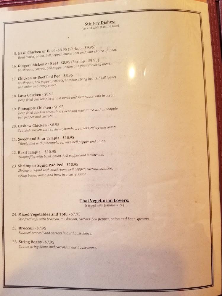 Taste of Thai Menu image 2